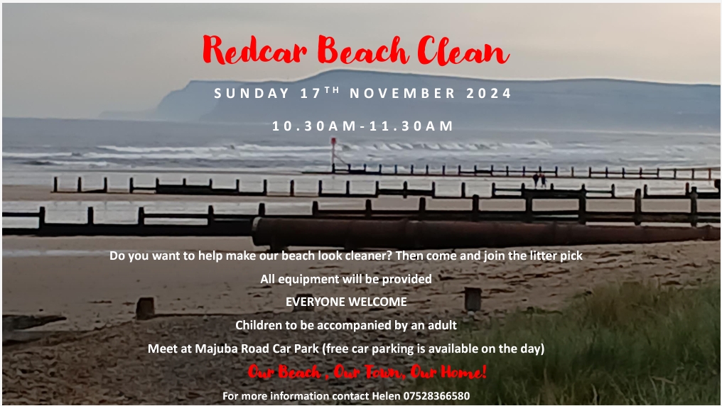 photograph of Redcar beach