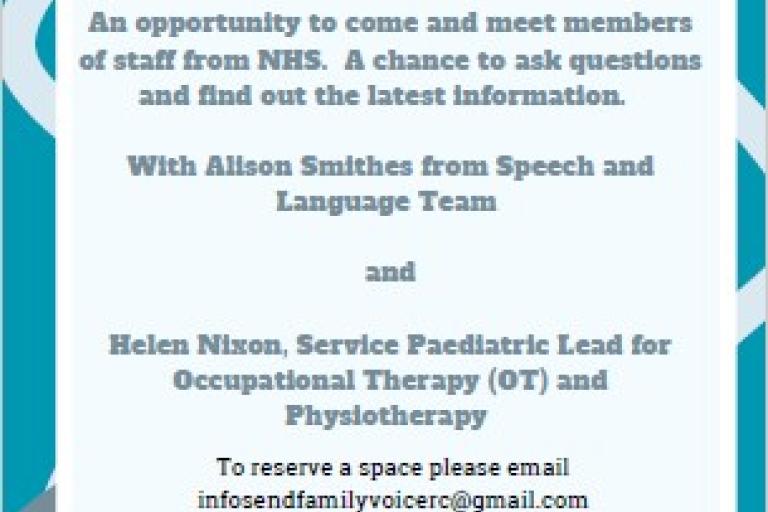 Poster advertising event on Tuesday 23rd April 2024