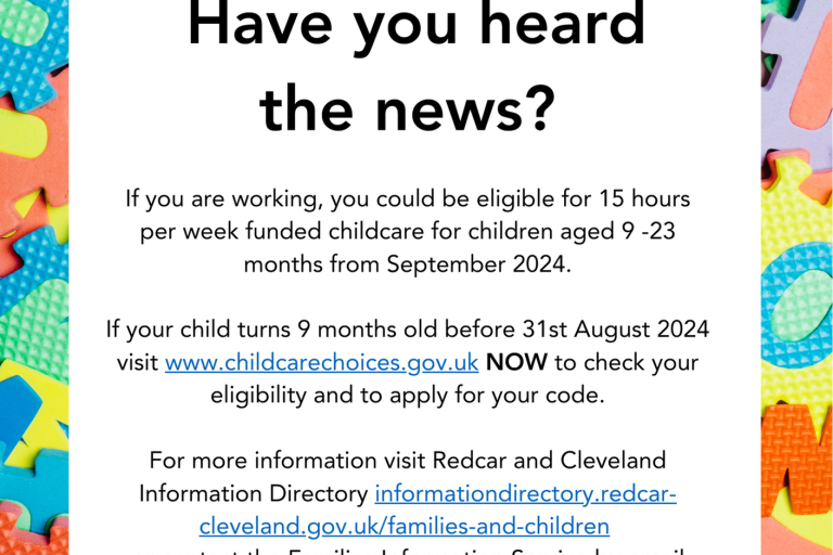 Funded Childcare for 9-23 month olds