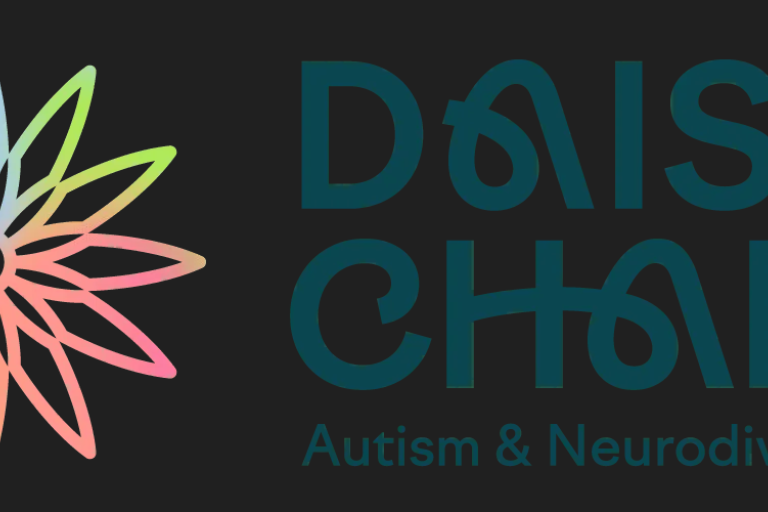 Daisy Chain logo with colour sun flower