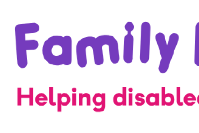 coloured heart with family fund in text