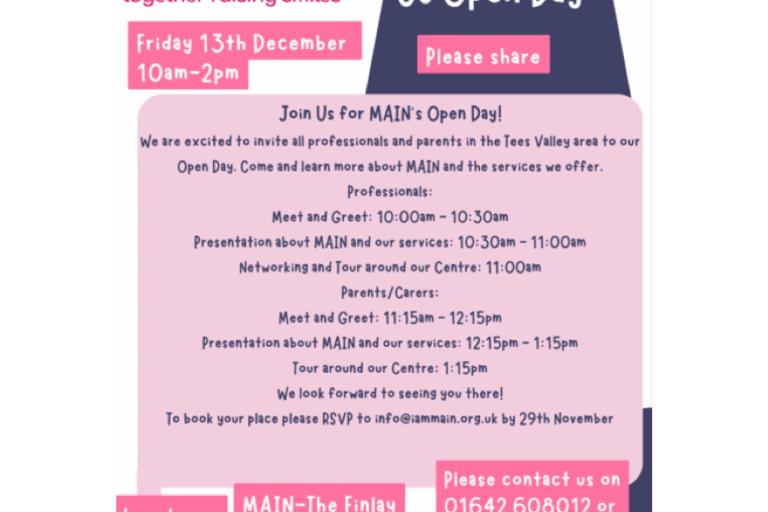 Main Open Day Flyer