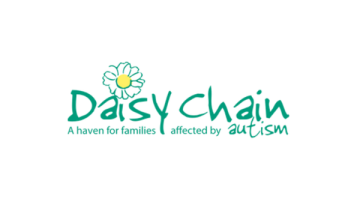 daisy chain logo with a daisy above letter i